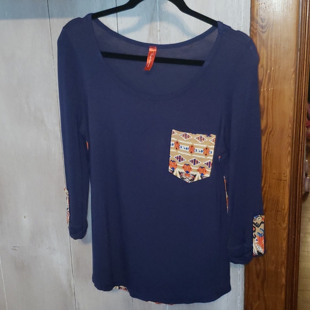 Womens 3/4 sleeve tunic